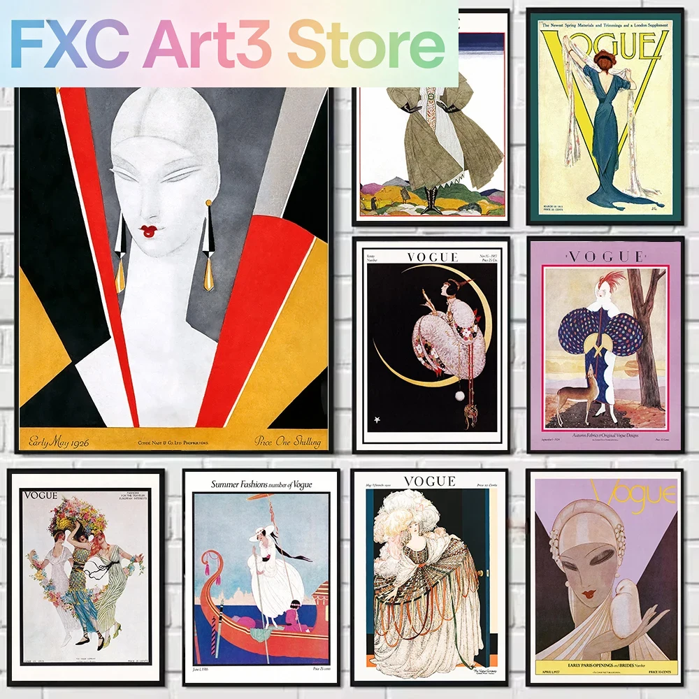 Vintage Fashion Prints For Wall - 1pc frameless Vintage Fashion Poster Summer