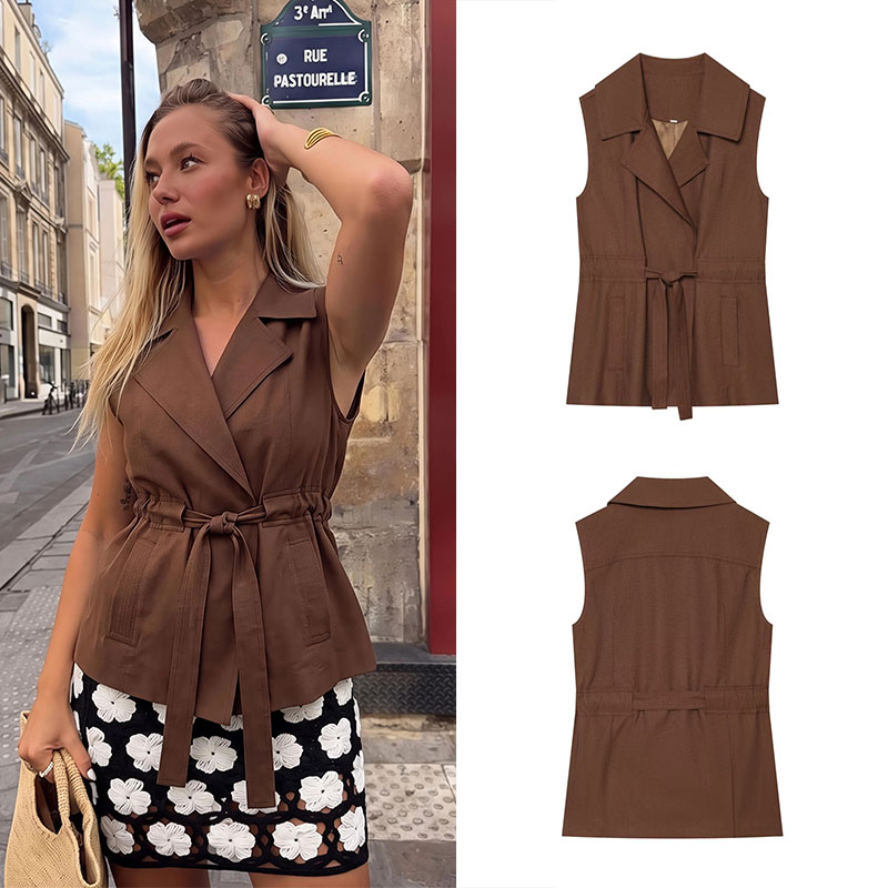 Vintage Fashion Collection - Guobioziy Women's Linen Vest 2026 Summer