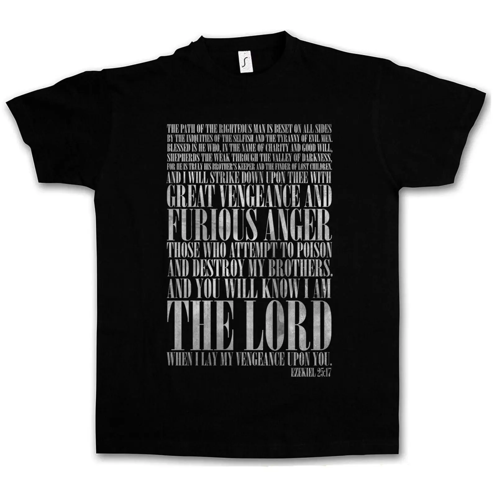 Vintage Vegas Fashion - EZEKIEL 25 17 T SHIRT Pulp
