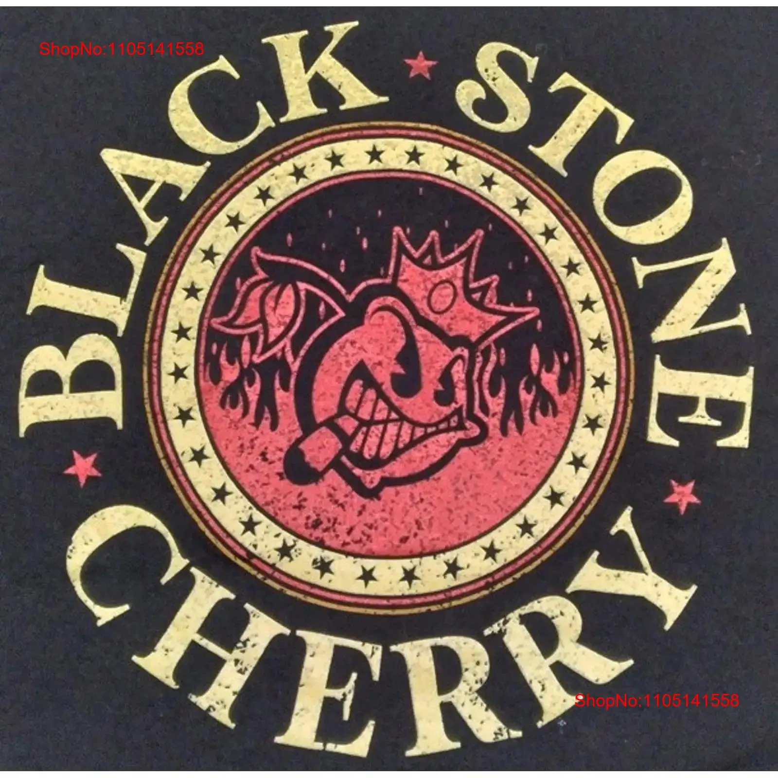 Vintage Fashion Logo - BLACK STONE CHERRY Band Cigar Smoking