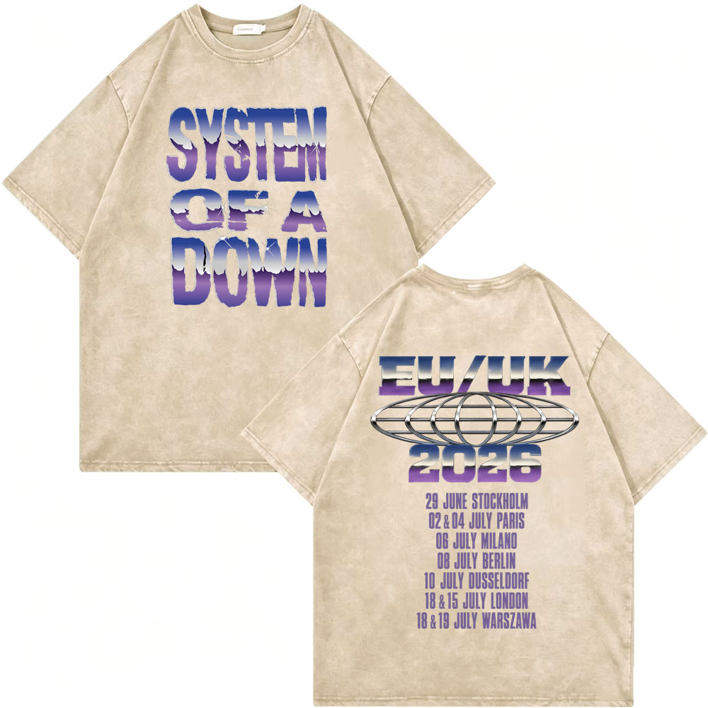 Vintage Fashion Trends 2026 - Vintage Washed System of A Down