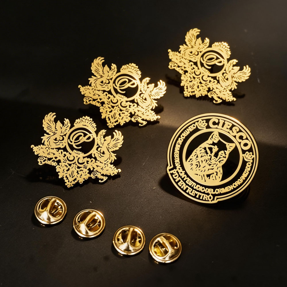 Vintage Fashion Brand Names - Personalized Company Logo Painting Image Brooch