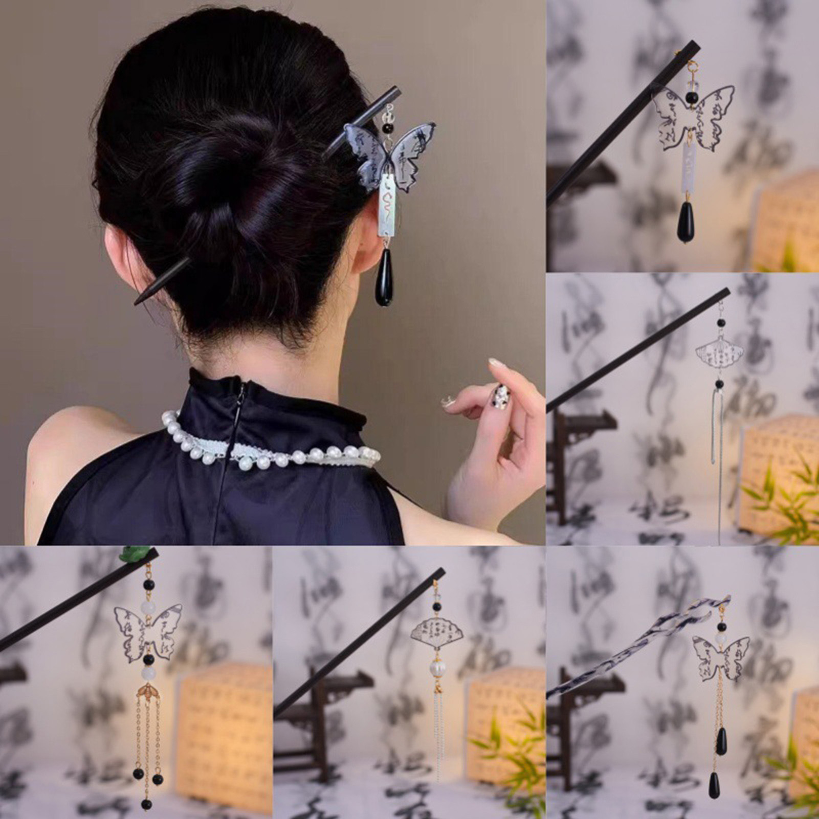 Vintage Fashion In Chinese - Vintage Wooden Hairpin For Women Chinese