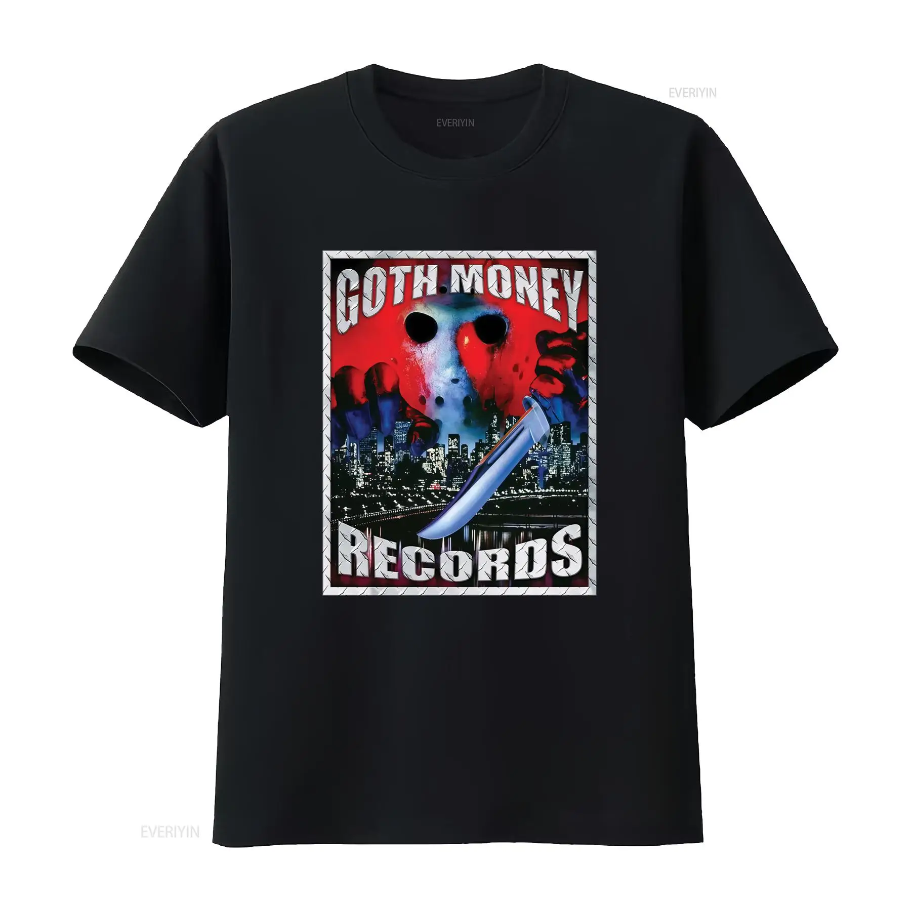 Vintage Fashion Logo - Goth Money Records Jason Logo T
