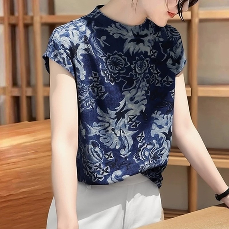 Vintage Fashion In Chinese - Chinese Style Women's Blouses Vintage Printed