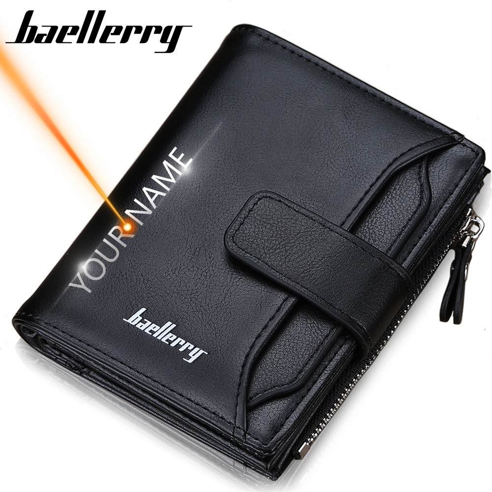 Vintage Fashion Brand Names - 2020 Name Engraving Men Wallets Short