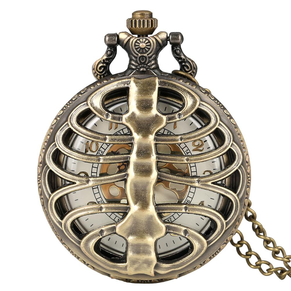 Vintage Fashion Labels - Antique Steampunk Bronze Spine Ribs Hollow