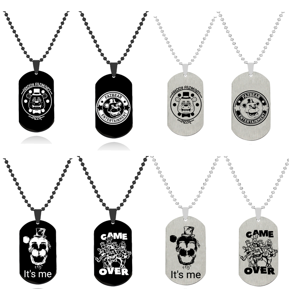 Vintage Fashion Labels - Anime Game Figures Freddy Stainless Steel