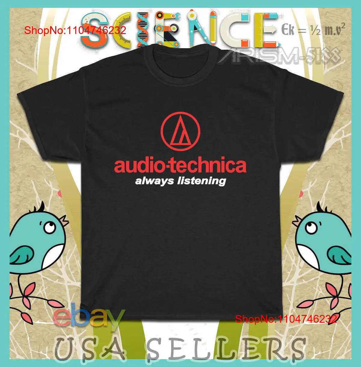 Vintage Fashion Logo - Audio Technica Always Listening Logo Men's