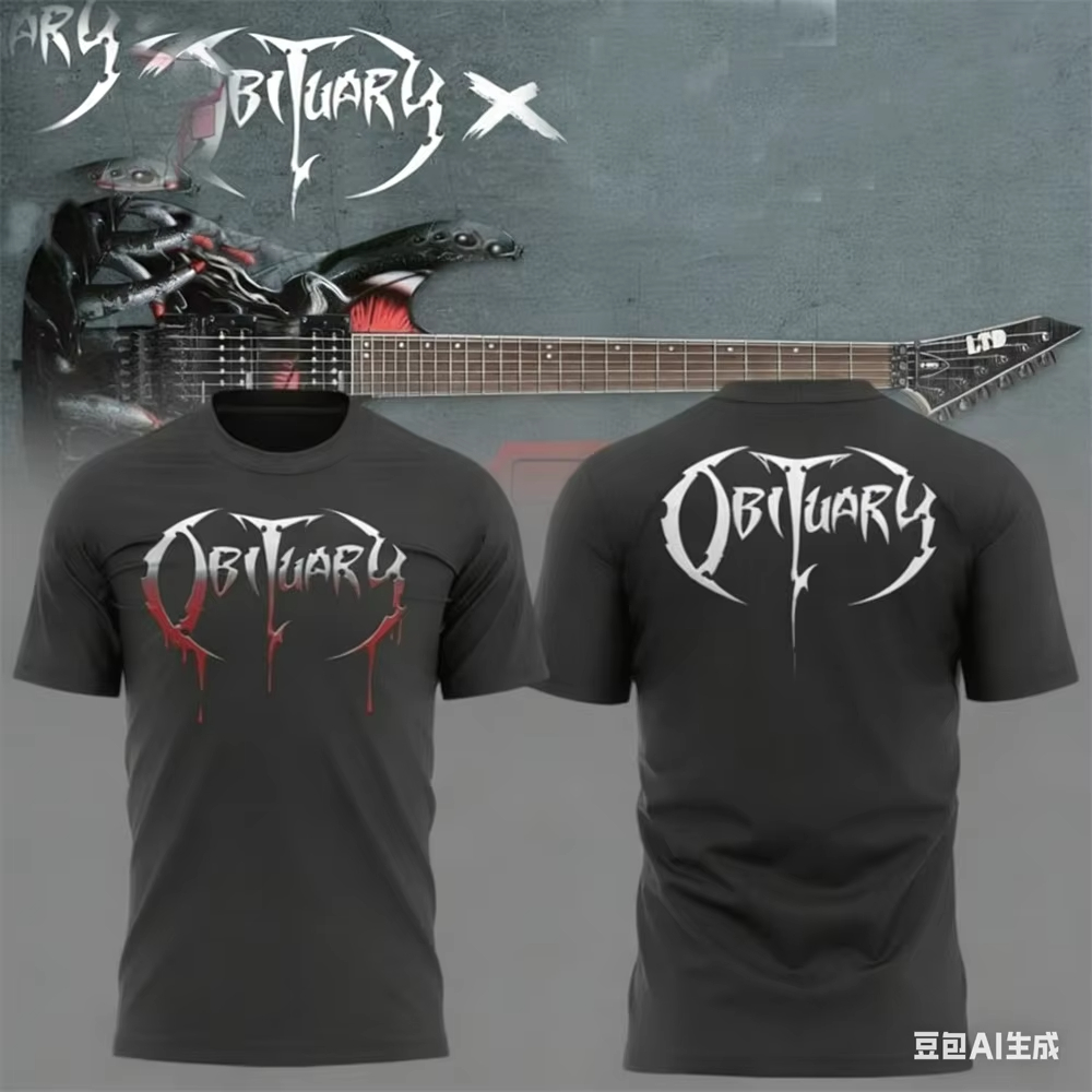 New Hot Vintage Rock Obituary  - Vintage Fashion Obituaries 评论和价格