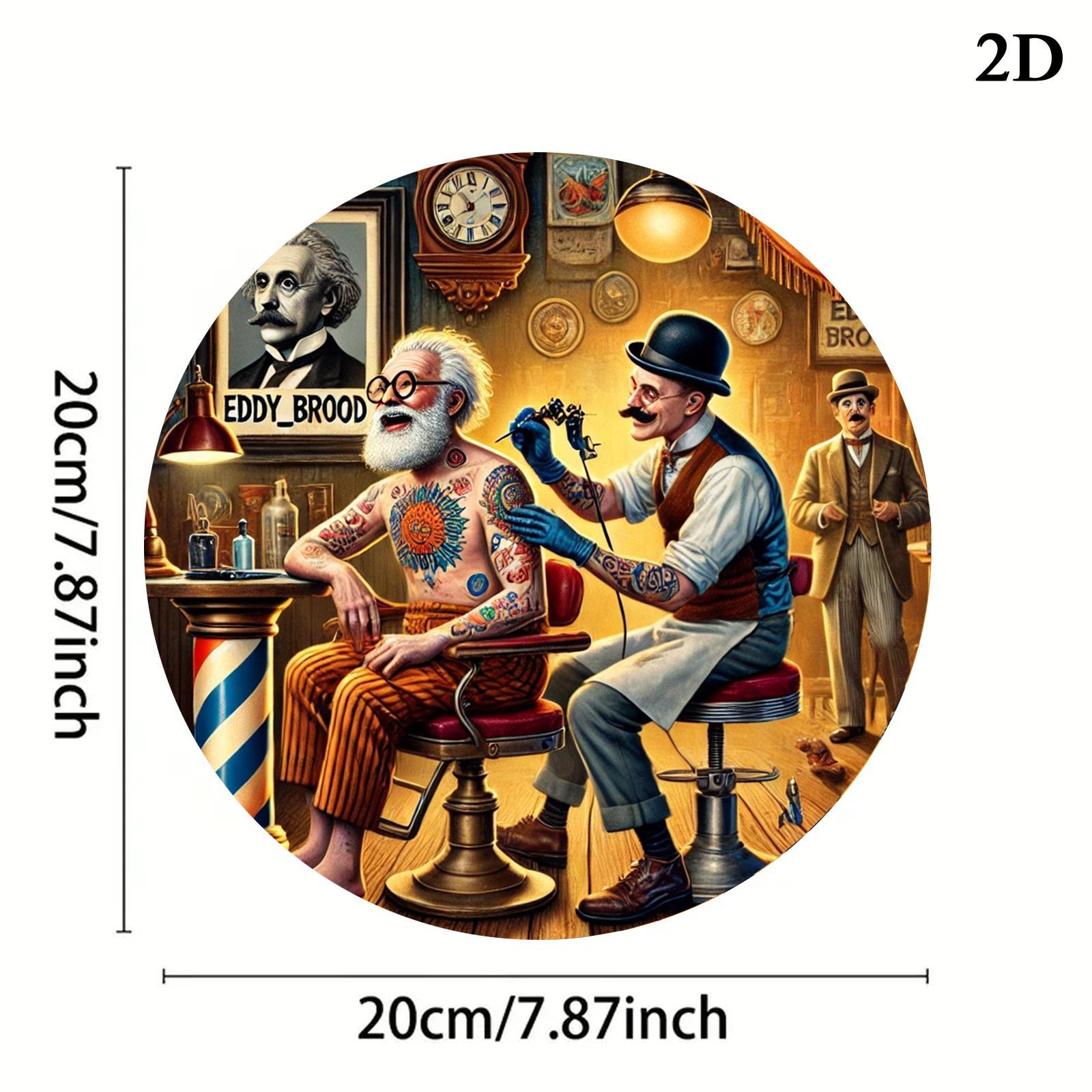 Vintage Tattoo Barber Shop Ill - Vintage Fashion Illustrations 评论和价格