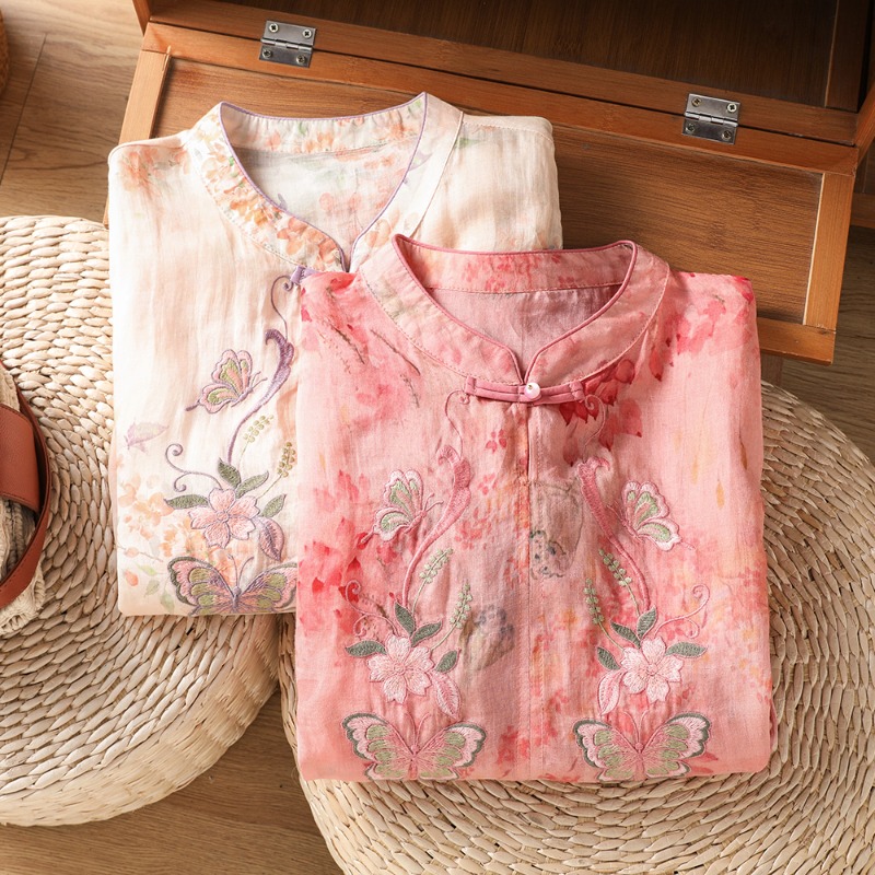 Chinese-style Women's Blouses  - Vintage Fashion In Chinese 评论和价格