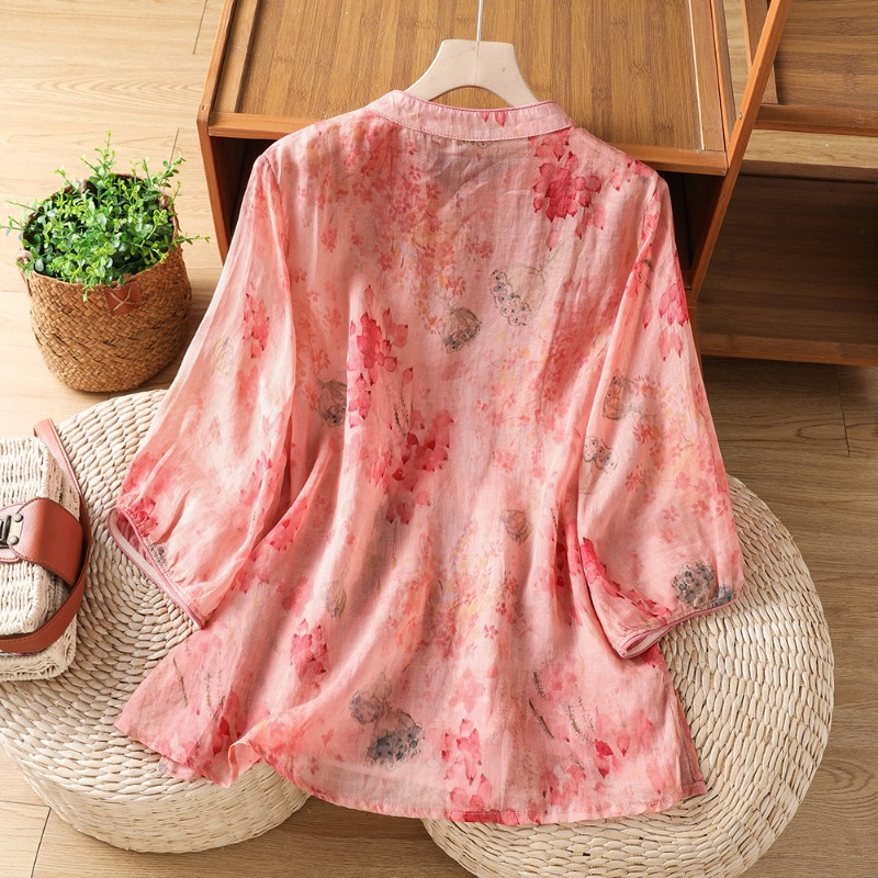 Chinese-style Women's Blouses  - Vintage Fashion In Chinese 评论和价格