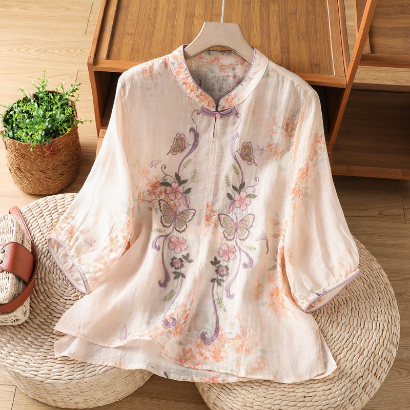 Chinese-style Women's Blouses  - Vintage Fashion In Chinese 评论和价格