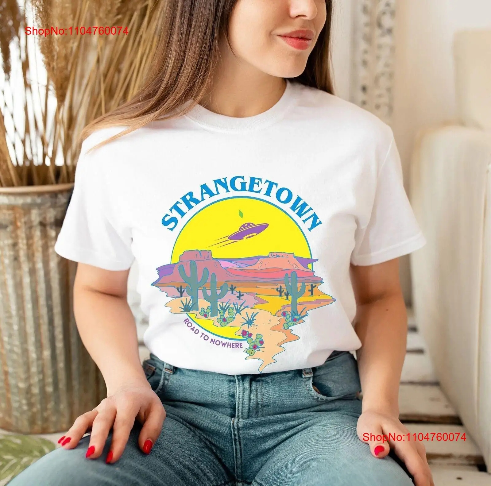 Aliens Cartoon T Shirt UFO Wes - Vintage Fashion Knitwear 评论和价格