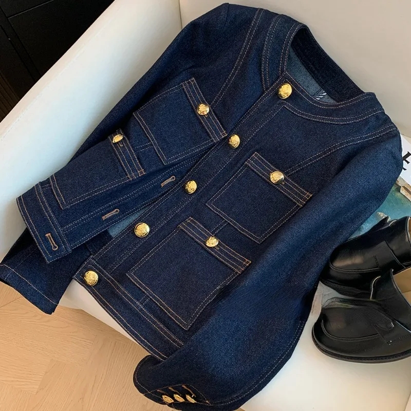 Korea Style Casual Denim Coat  - Vintage Fashion Korea 评论和价格