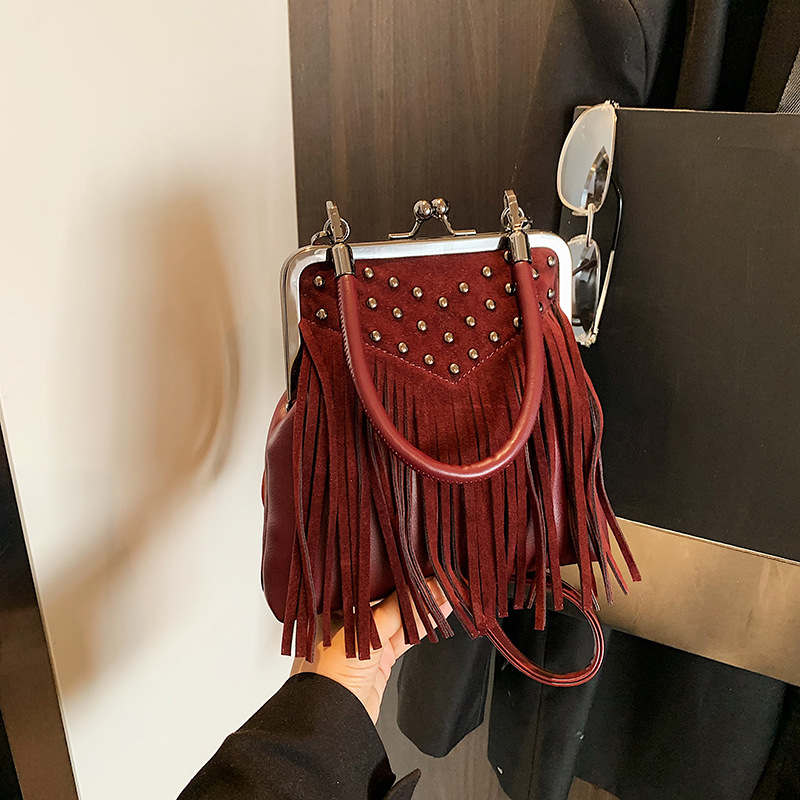 Women's Fashion Rivet Handheld - Vintage Fashion Collection 评论和价格