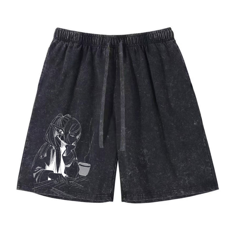 Anime Frieren Shorts Vintage W - Vintage Fashion Model 评论和价格
