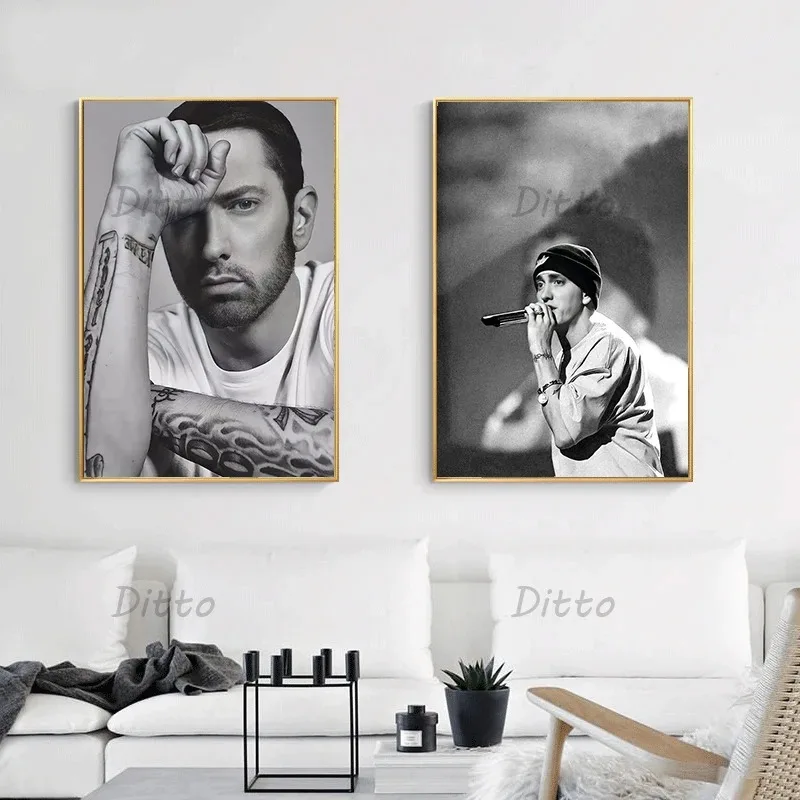 Hip Hop Rapper Singer Eminem V - Vintage Fashion Prints For Wall 评论和价格
