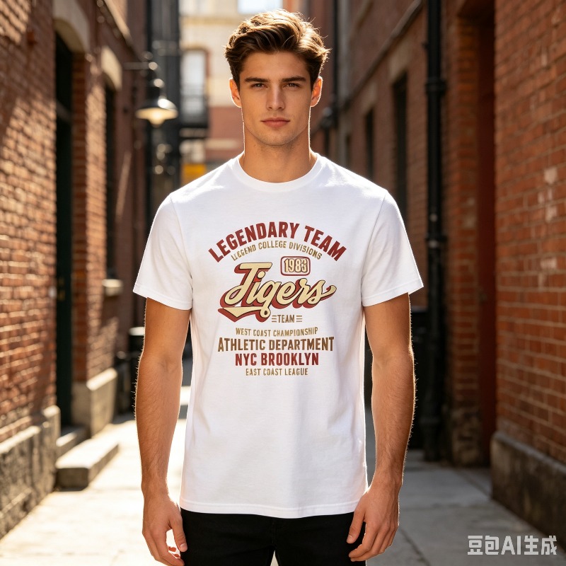 Men Streetwear T-Shirt LEGENDA - Vintage Fashion Nyc 评论和价格