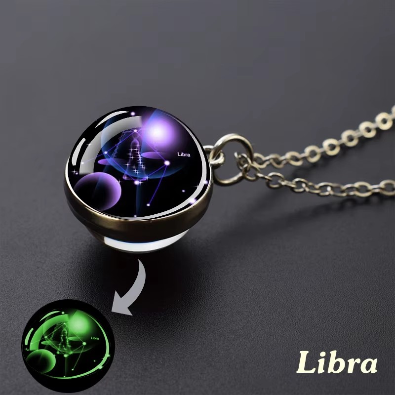 12 Zodiac Sign Necklace Lumino - Vintage Fashion Labels 评论和价格