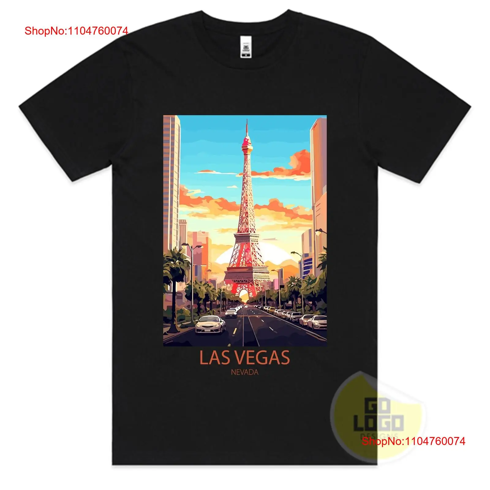 Travel T Shirt LAS VEGAS NEVAD - Vintage Vegas Fashion 评论和价格