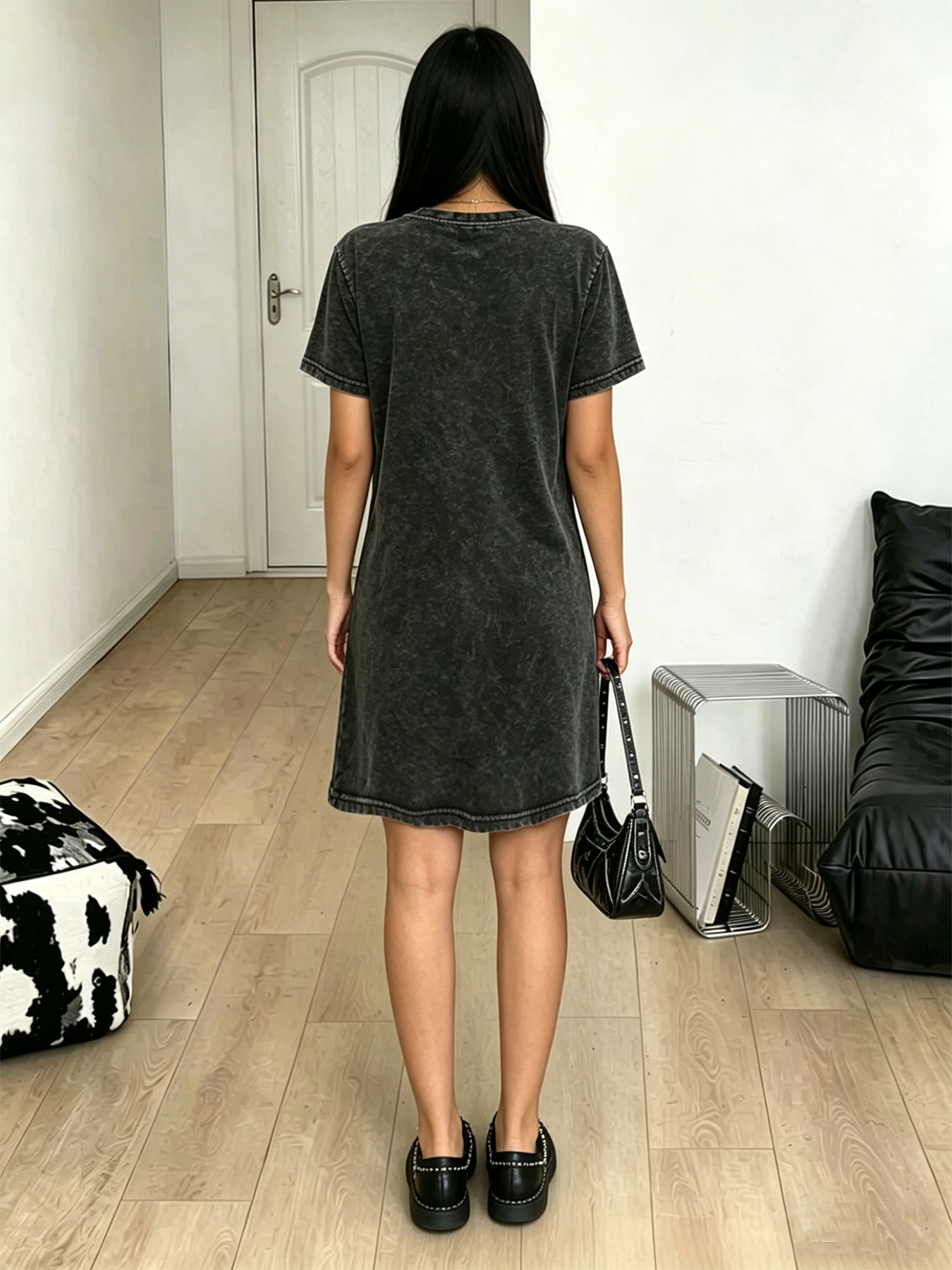 Women's washed vintage T-shirt - Vintage Fashion In Paris 评论和价格