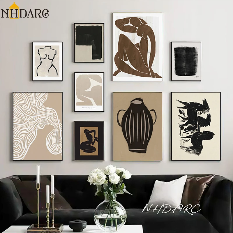 Scandinavian Minimalist Wall A - Vintage Fashion Prints For Wall 评论和价格