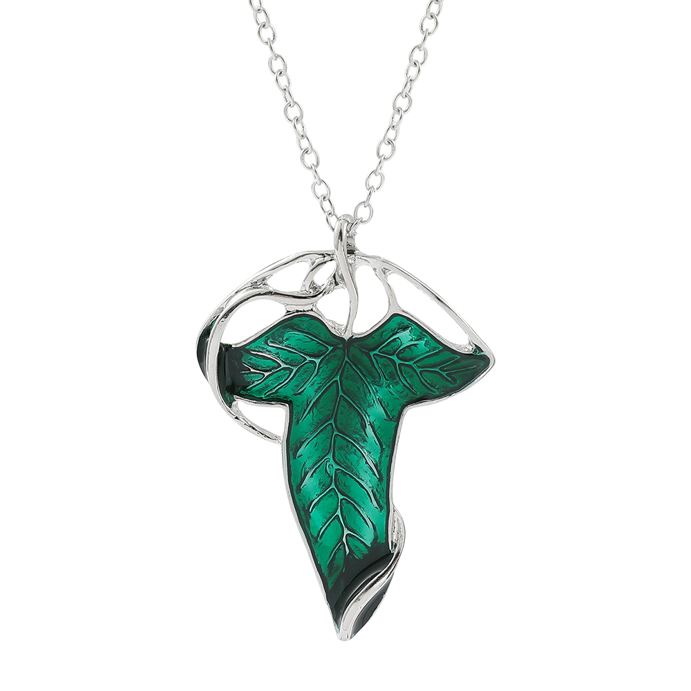 Vintage Green Leaf Pendant Nec - Vintage Fashion Model 评论和价格