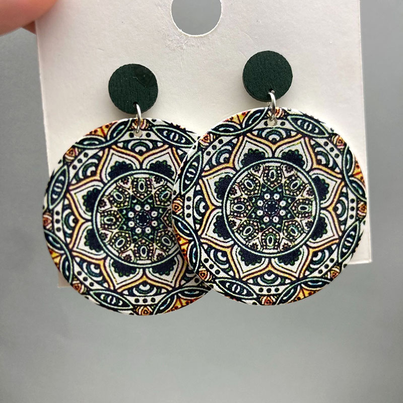 Ethnic Vintage Round Printed W - Vintage Fashion Illustrations 评论和价格