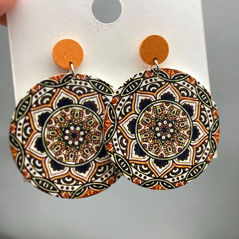 Ethnic Vintage Round Printed W - Vintage Fashion Illustrations 评论和价格
