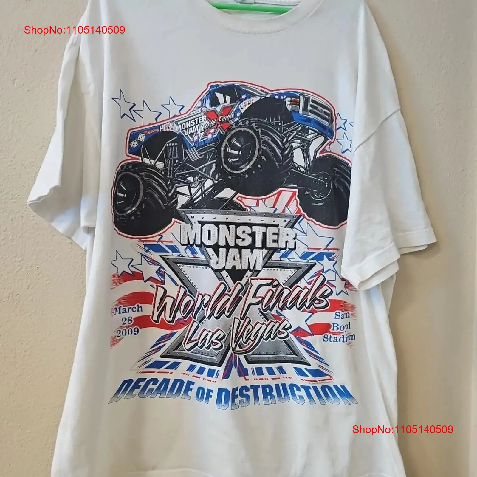 Monster Jam World Finals T Shi - Vintage Vegas Fashion 评论和价格