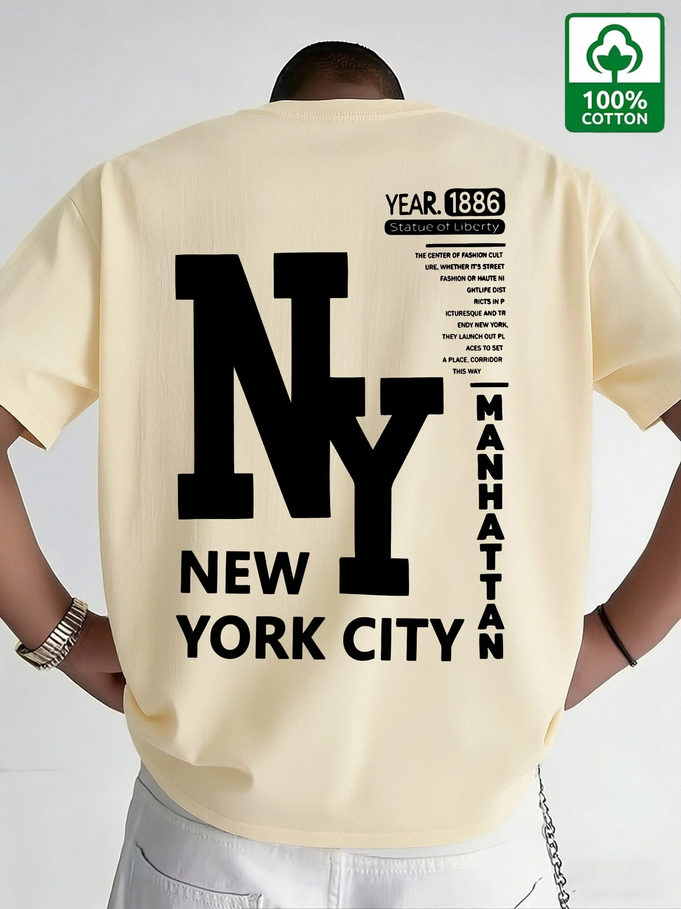 Men NYC T Shirt Cotton New Yor - Vintage Fashion Nyc 评论和价格