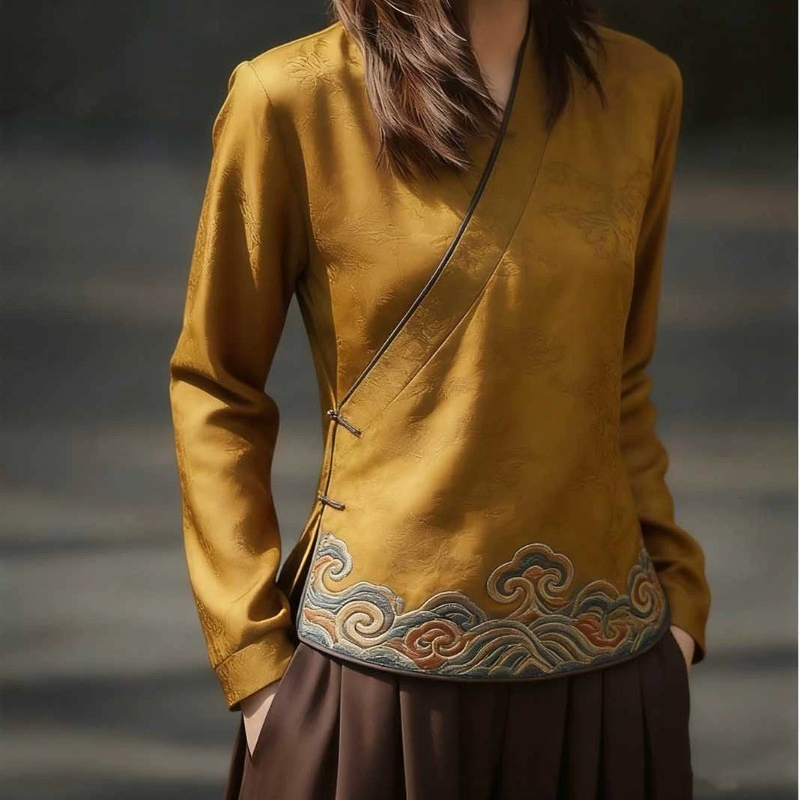 Chinese Style Women's Blouses  - Vintage Fashion In Chinese 评论和价格