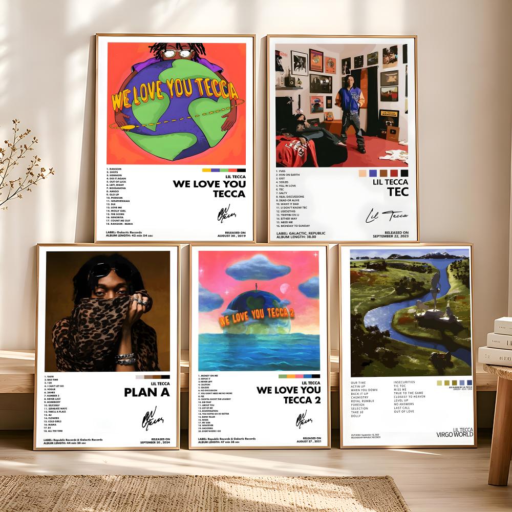 L-lil Tecca ABLUM Cover Painti - Vintage Fashion Prints For Wall 评论和价格