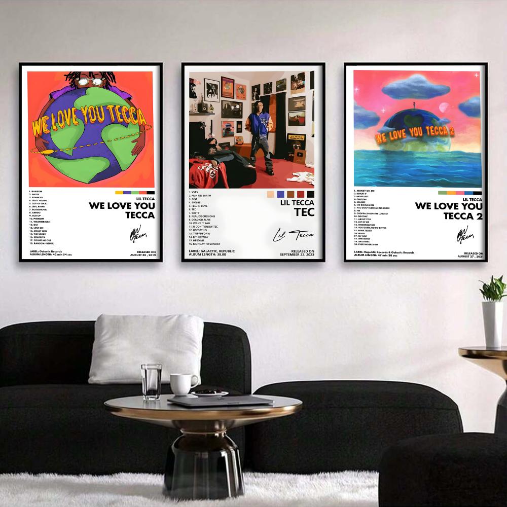 L-lil Tecca ABLUM Cover Painti - Vintage Fashion Prints For Wall 评论和价格