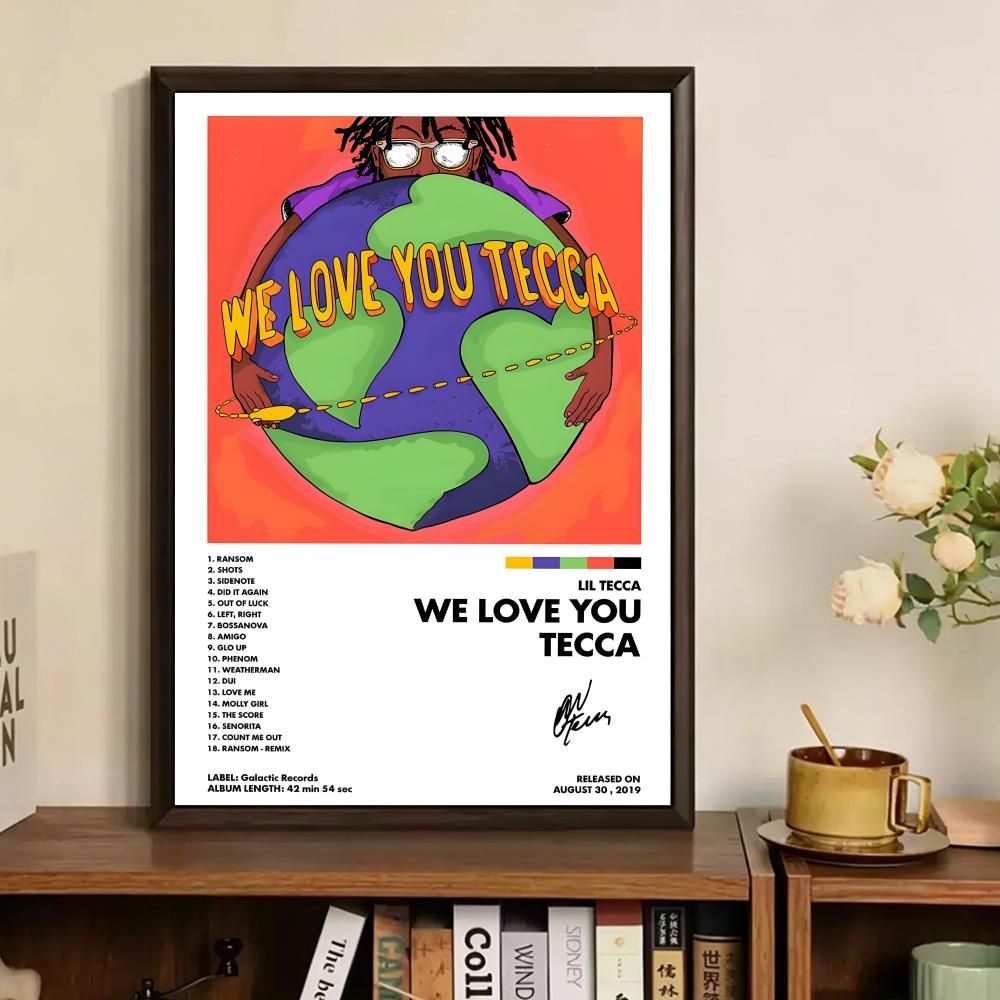 L-lil Tecca ABLUM Cover Painti - Vintage Fashion Prints For Wall 评论和价格