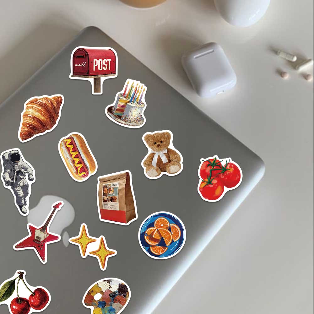 50pcs Vintage Y2K Sticker Fash - Vintage Fashion Labels 评论和价格