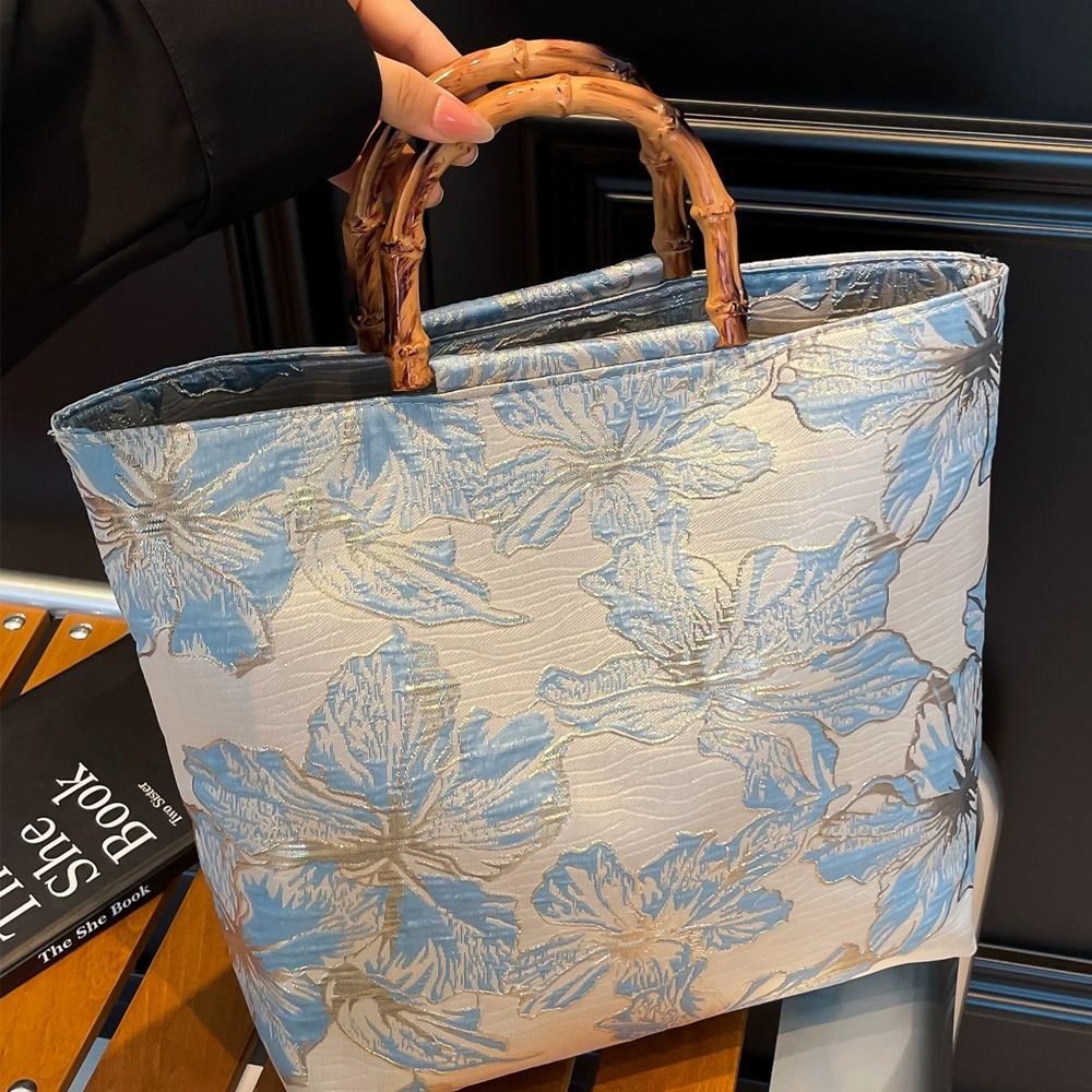 Bamboo Handle Hanfu Tote Bag V - Vintage Fashion In Chinese 评论和价格