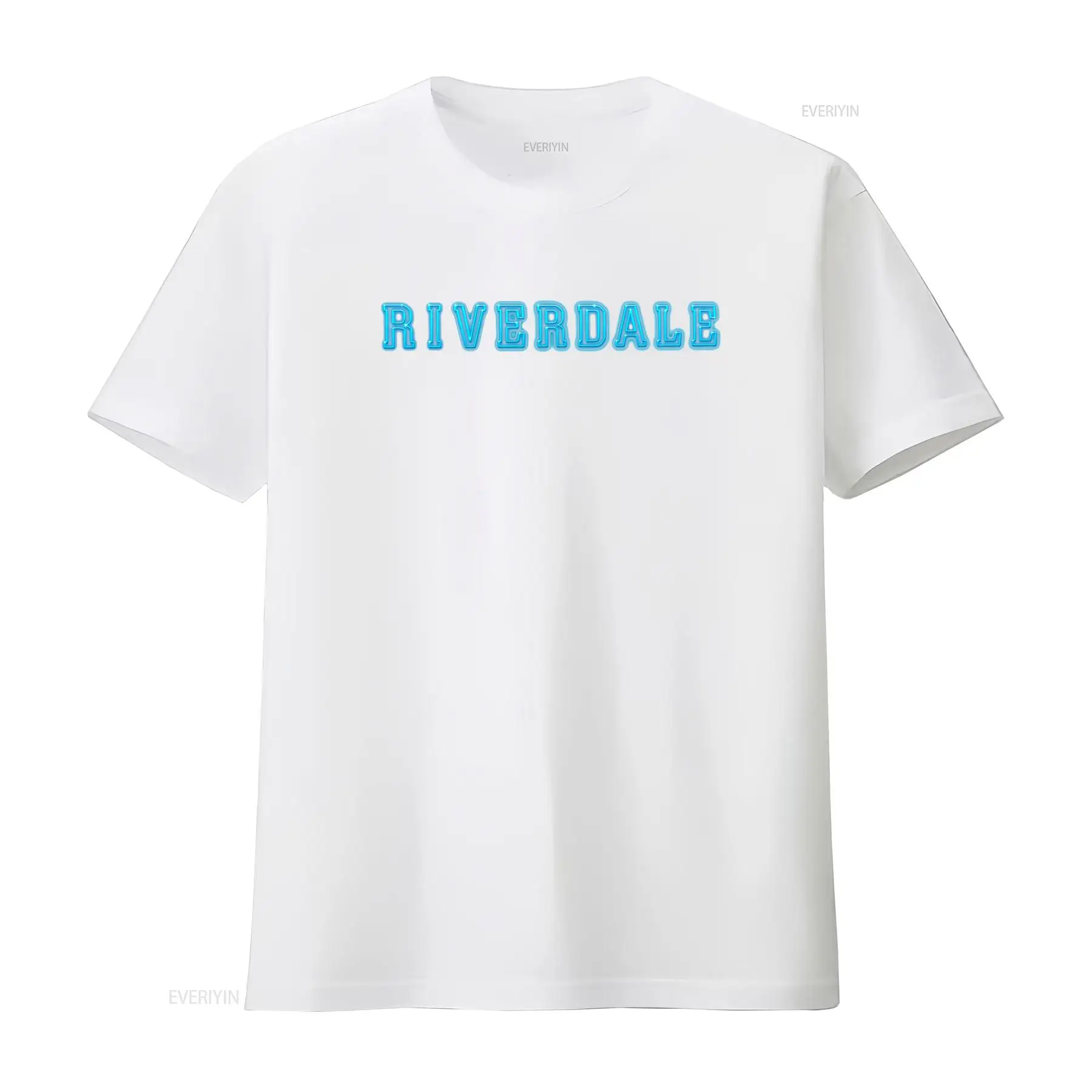 Riverdale Logo Neon Blue Print - Vintage Fashion Logo 评论和价格