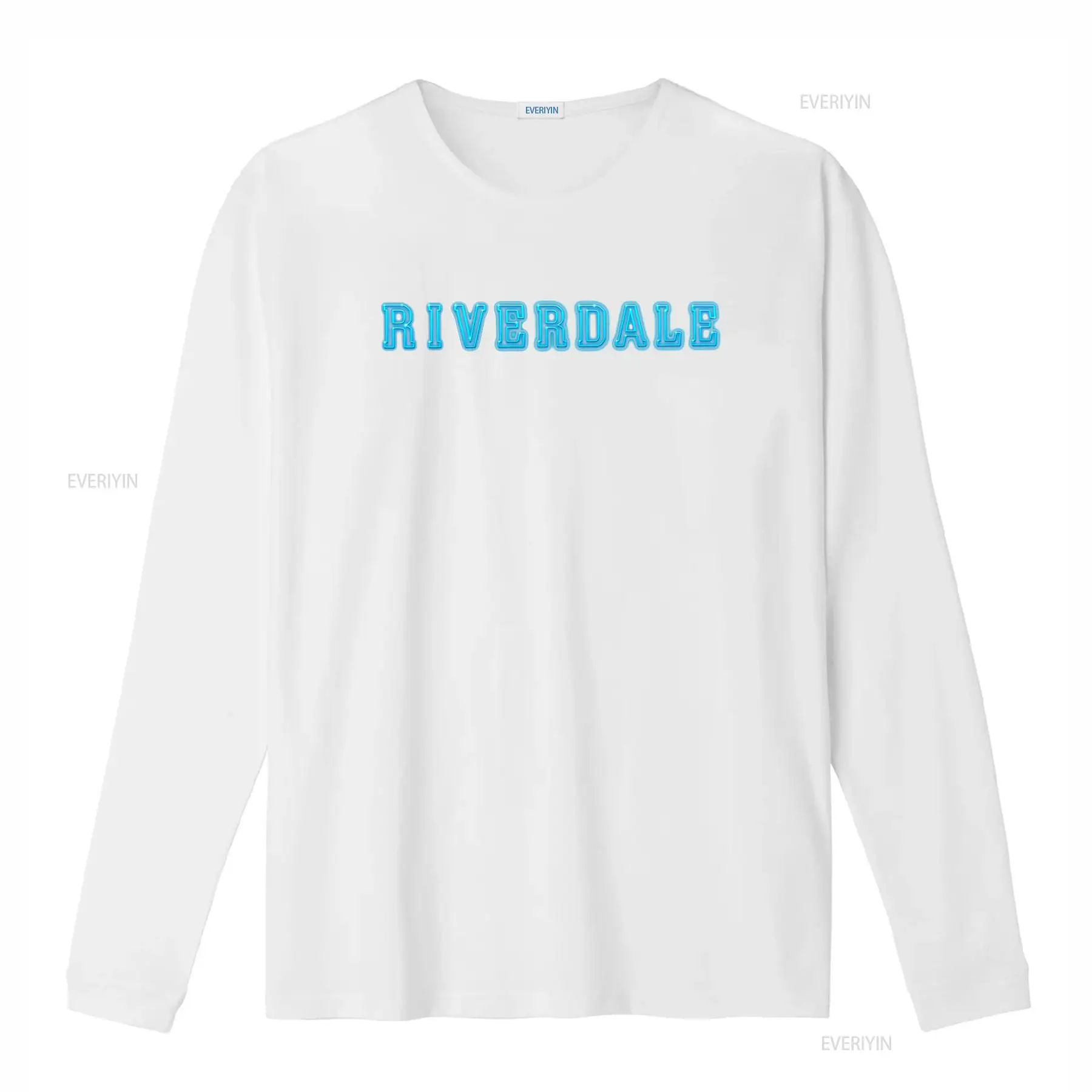 Riverdale Logo Neon Blue Print - Vintage Fashion Logo 评论和价格