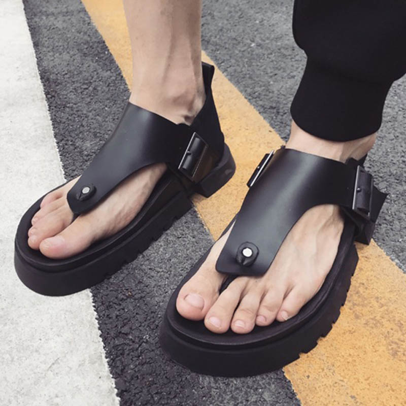 Summer Mens Fashion Thick Plat - Vintage Fashion Rome 评论和价格