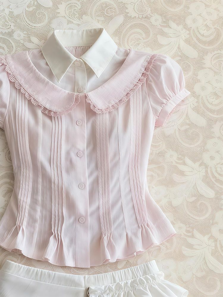 Sweet 2-Piece Set Woman Clothe - Vintage Fashion Korea 评论和价格