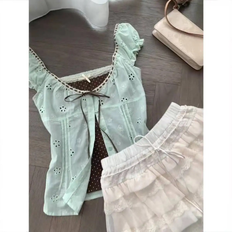 2026 French Elegant Short Slee - Vintage Fashion Trends 2026 评论和价格
