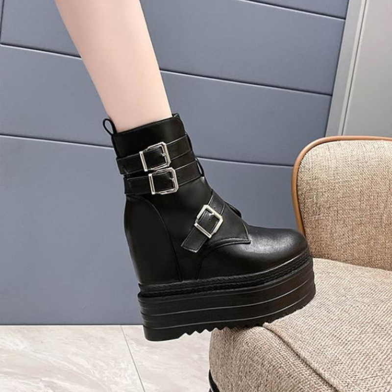 2025 New 13cm PU Women Autumn  - Vintage Fashion Rome 评论和价格