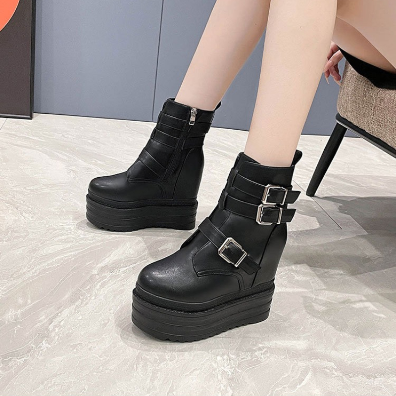2025 New 13cm PU Women Autumn  - Vintage Fashion Rome 评论和价格