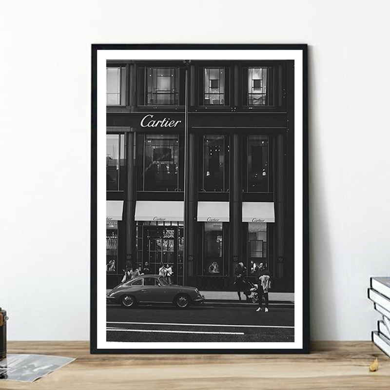 European Street Canvas Paintin - Vintage Fashion Illustrations 评论和价格