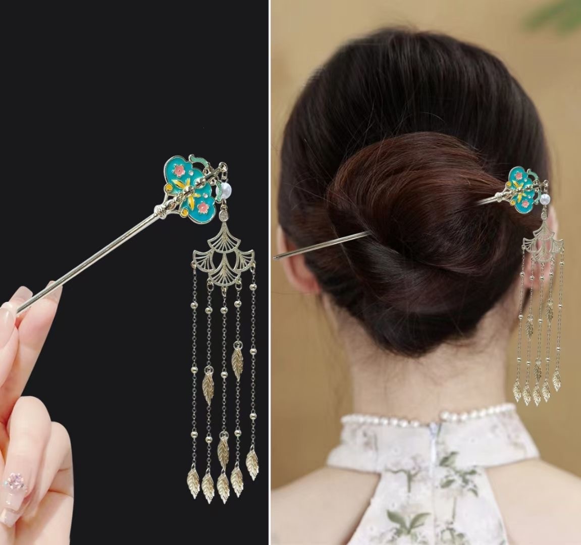 18cm Chinese Style Hairpin Ele - Vintage Fashion In Chinese 评论和价格