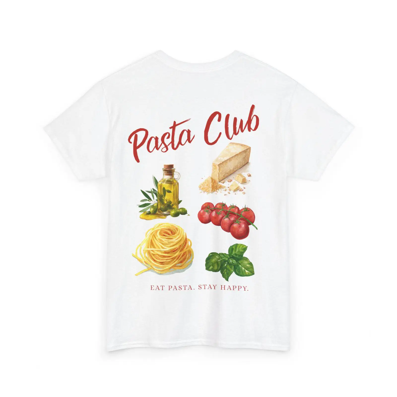 Pasta Club illustration T Shir - Vintage Fashion Illustrations 评论和价格