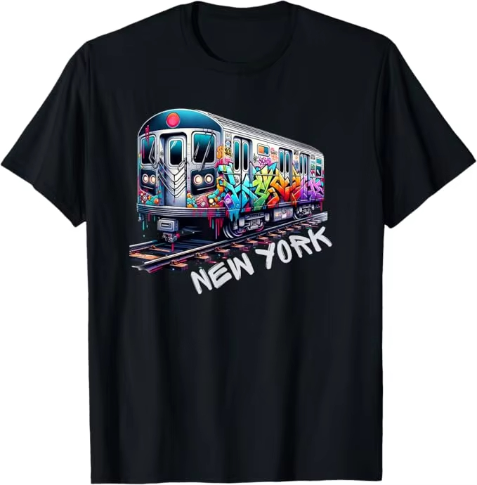 New York Train Graffiti Style  - Vintage Fashion Nyc 评论和价格